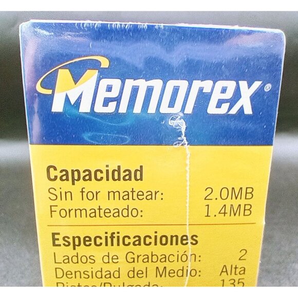 Memorex PC Formatted 3.5 Inch Computer Diskettes 10-Pack HD IBM 2SHD Vintage - Picture 8 of 16